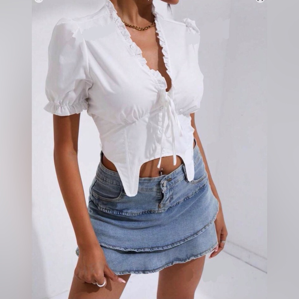 White Summer Fun Top